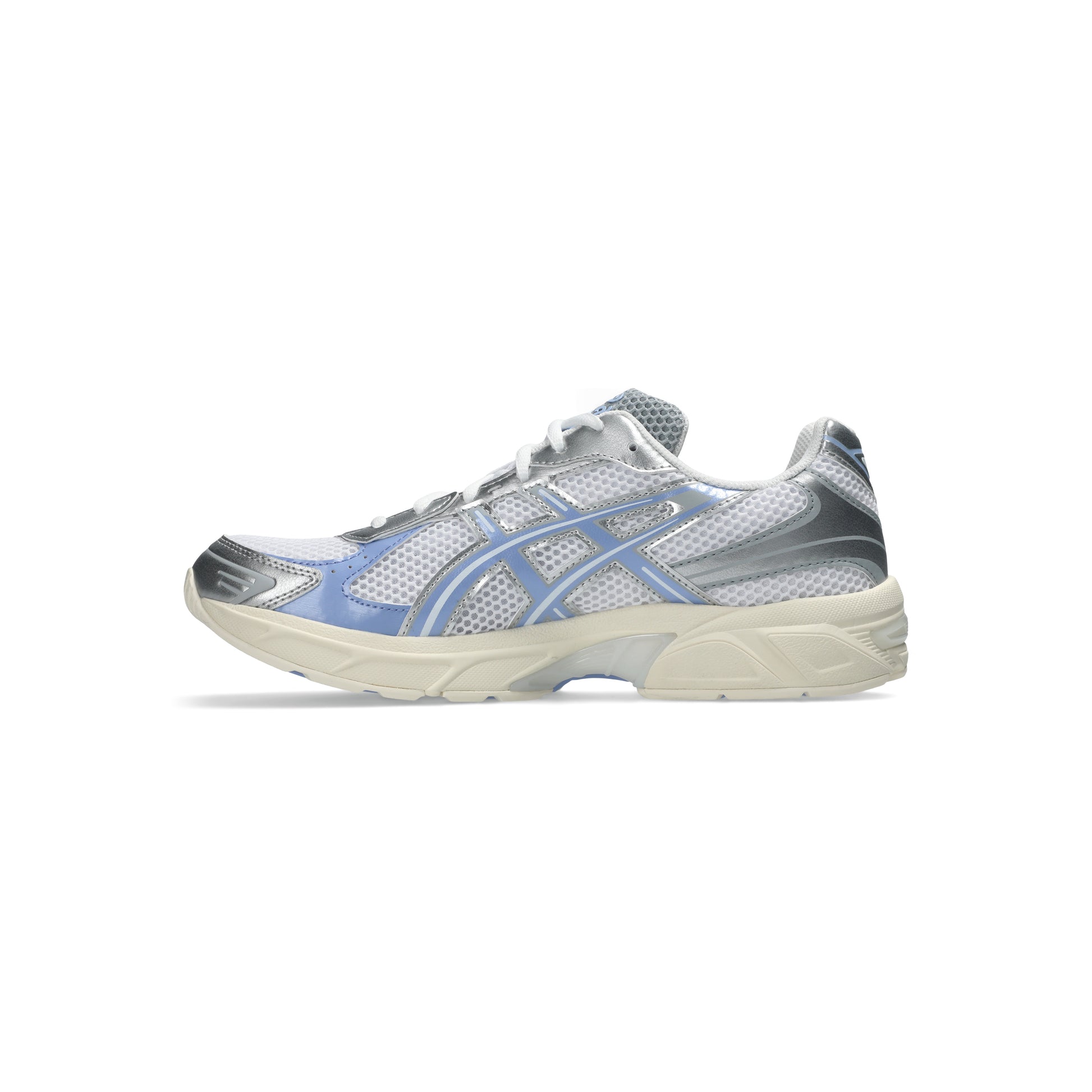 Asics GEL-1130 White Light Sapphire running shoes with breathable mesh upper and GEL cushioning