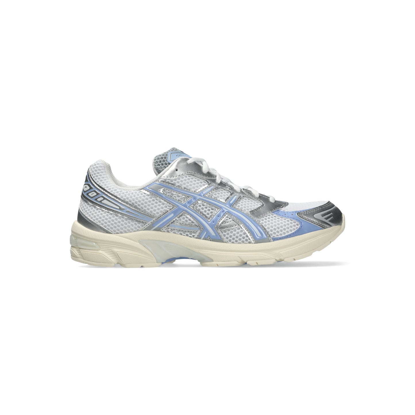 Asics GEL-1130 White Light Sapphire running shoes with breathable mesh upper and GEL cushioning