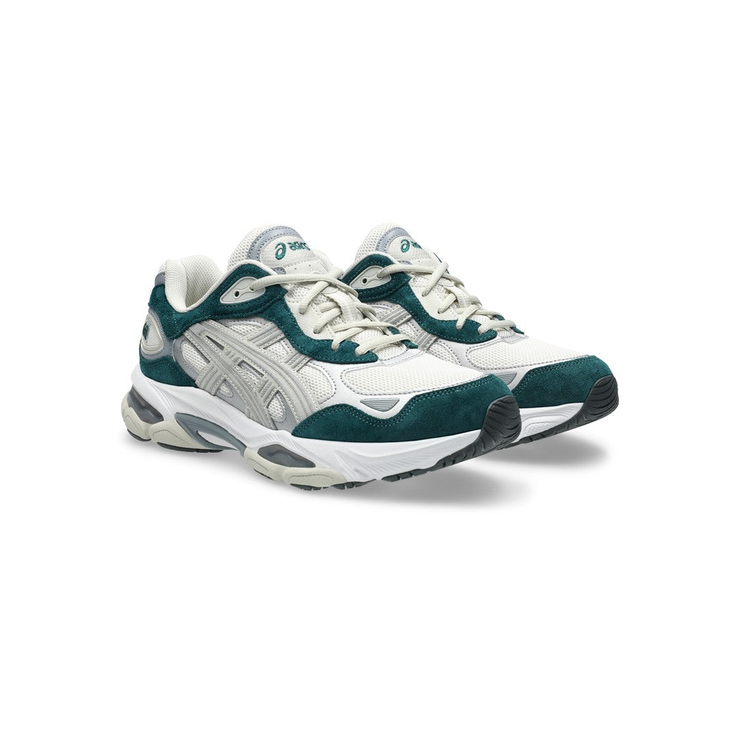 ASICS GEL-NYC 2.0 Cream Everglade front angle sneakers