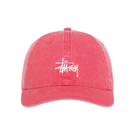 Stüssy Basic Cap Washed 'Deep Rouge'