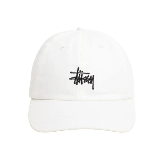 Stüssy Basic Cap Natural embroidered logo detail