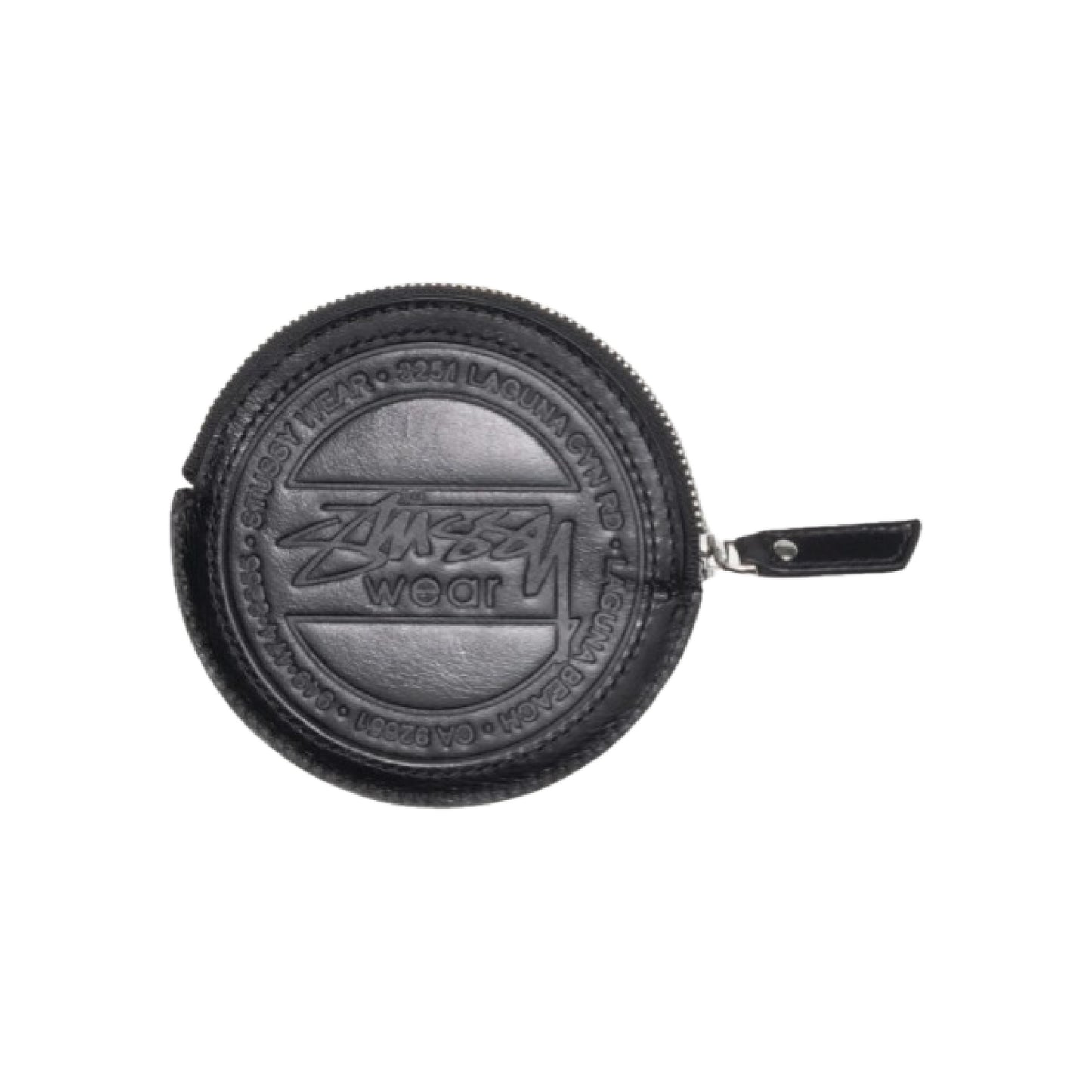 Stüssy Surf Dot Leather Pouch 'Black'