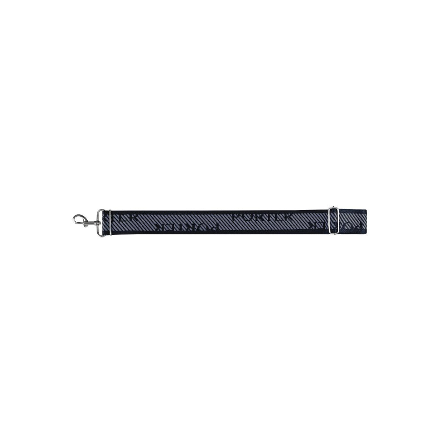PORTER INTERNATIONAL Shoulder Strap Navy adjustable woven bag strap metal hooks branded design