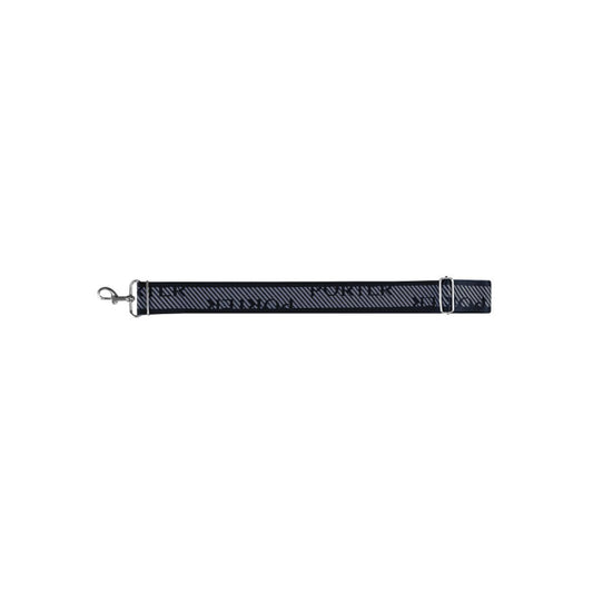PORTER INTERNATIONAL Shoulder Strap Navy adjustable woven bag strap metal hooks branded design