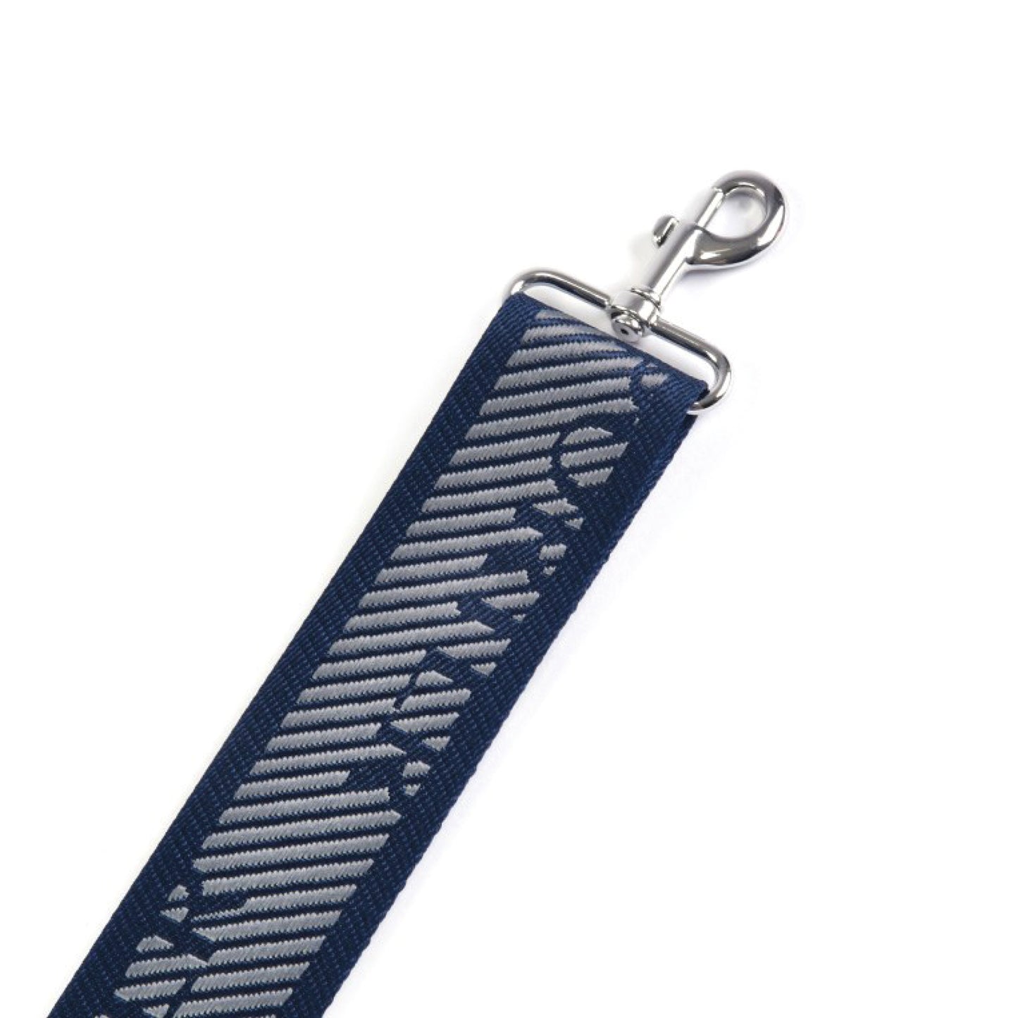 PORTER INTERNATIONAL Shoulder Strap Navy adjustable woven bag strap metal hooks branded design