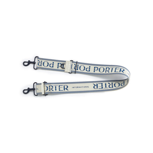 PORTER INTERNATIONAL Accessory Shoulder Strap 'Blue' - full shoulder strap view