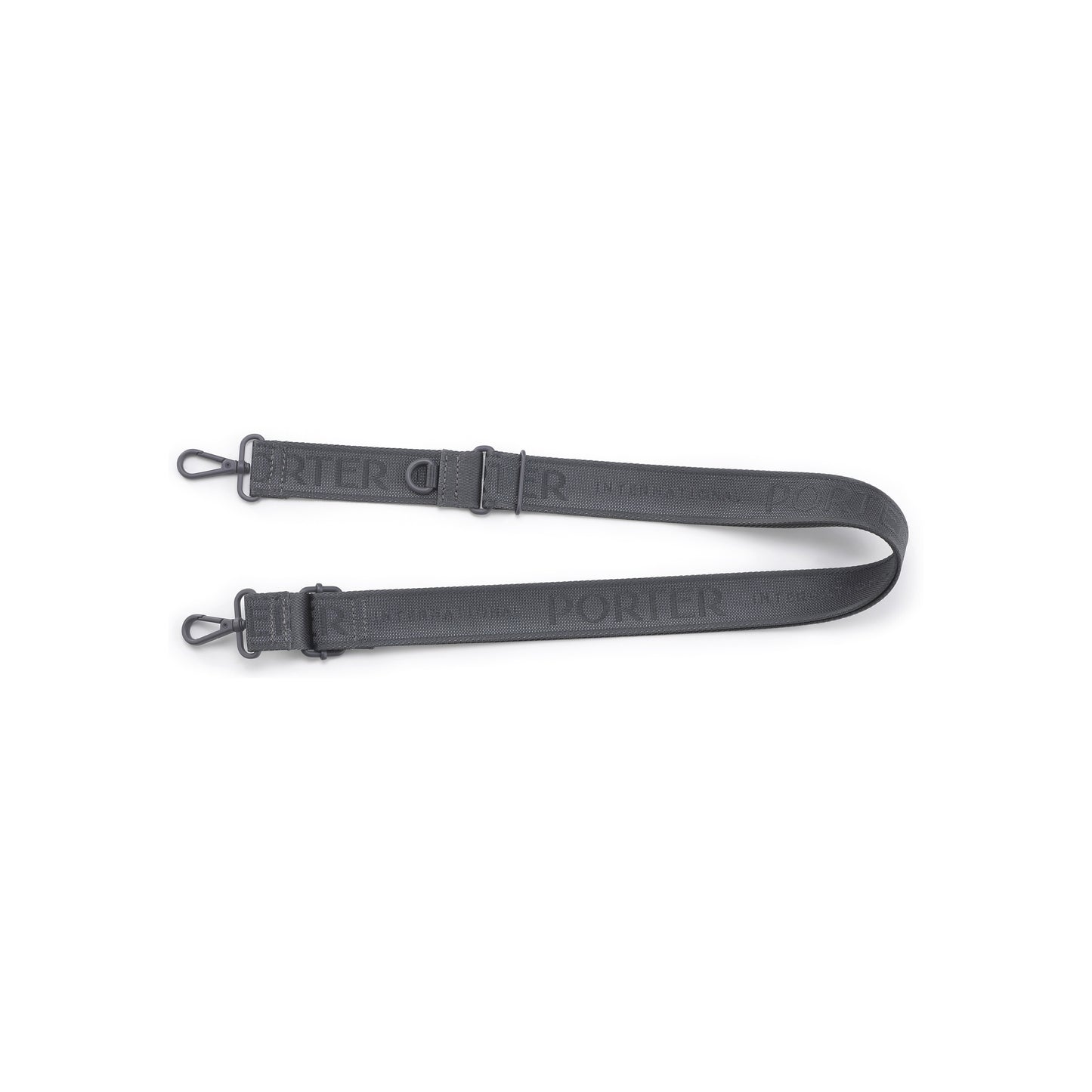 PORTER INTERNATIONAL Bag Strap Grey woven adjustable shoulder strap durable everyday bag accessory