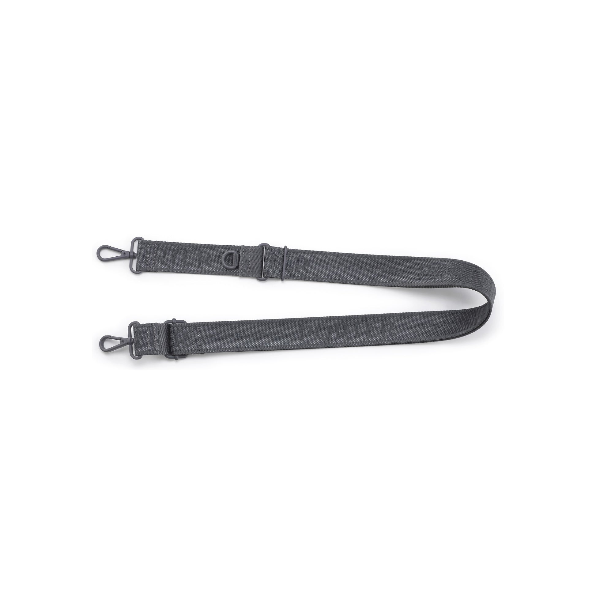 PORTER INTERNATIONAL Bag Strap Grey woven adjustable shoulder strap durable everyday bag accessory