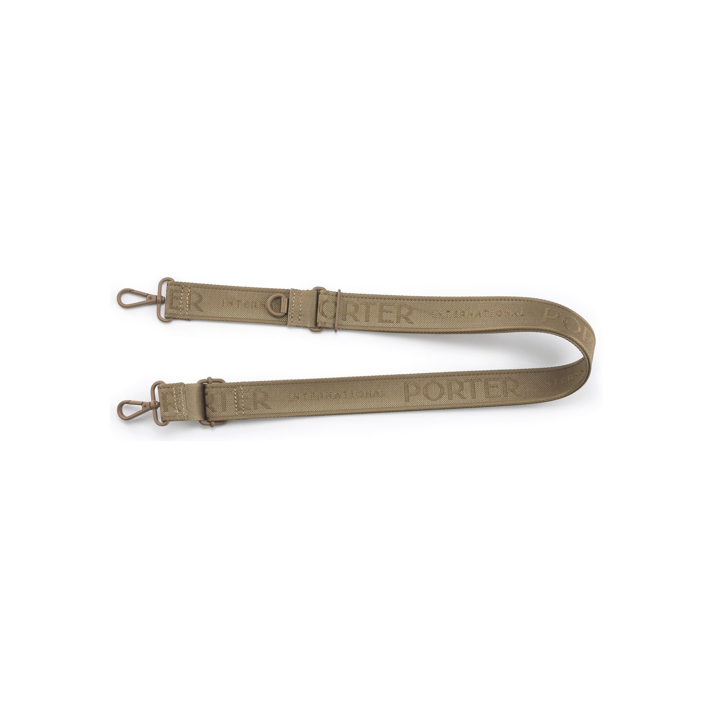 PORTER INTERNATIONAL Bag Strap Camel Brown woven adjustable shoulder strap durable everyday bag accessory
