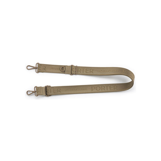 PORTER INTERNATIONAL Bag Strap Camel Brown woven adjustable shoulder strap durable everyday bag accessory