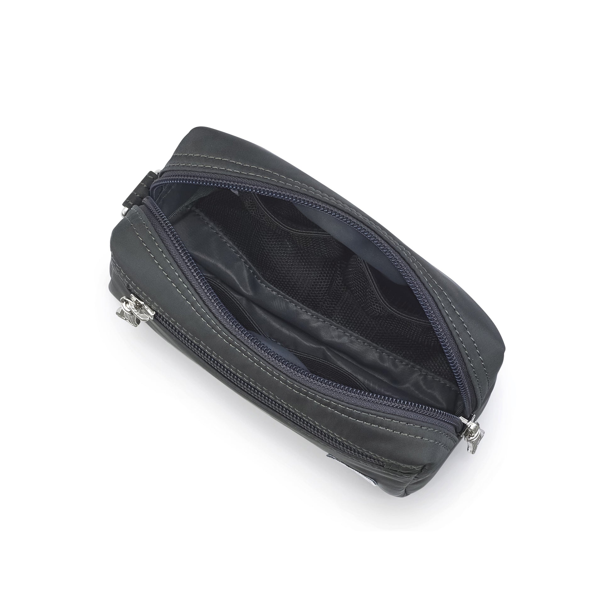 PORTER INTERNATIONAL Small Pouch Bag Ask Grey nylon pouch compact utility bag lightweight everyday accessory