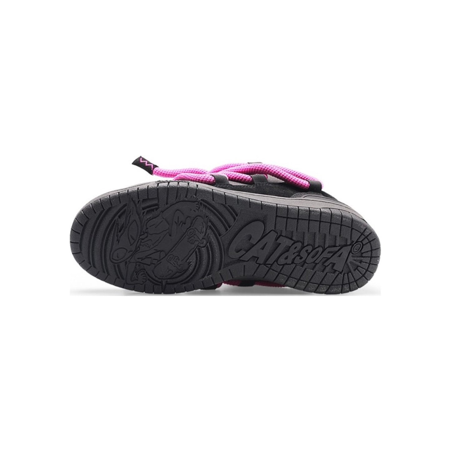 Cat & Sofa Dread Locks 'Black Pink'