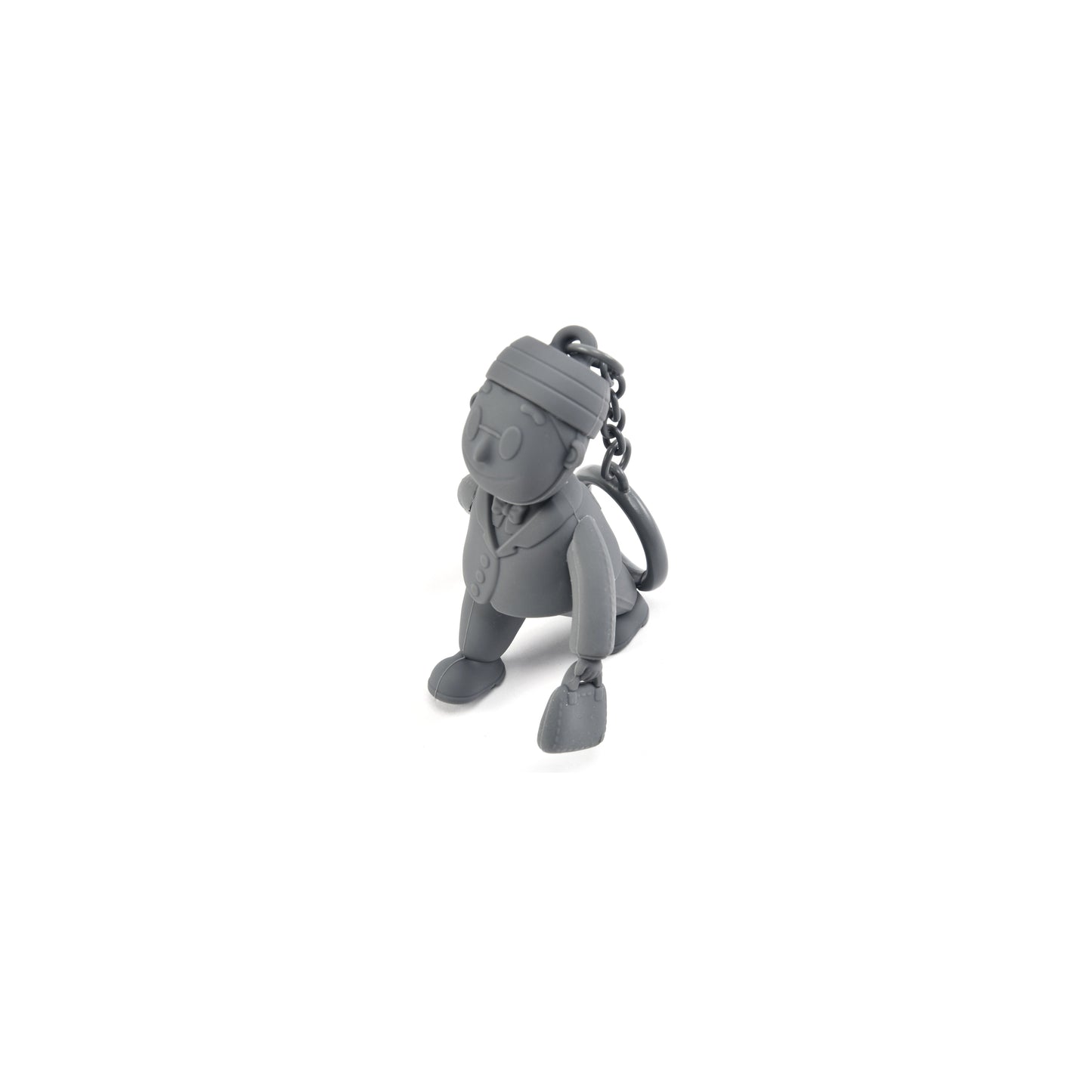 PORTER INTERNATIONAL Porter Man Keychain GWP Grey character keychain collectible bag accessory monochrome design