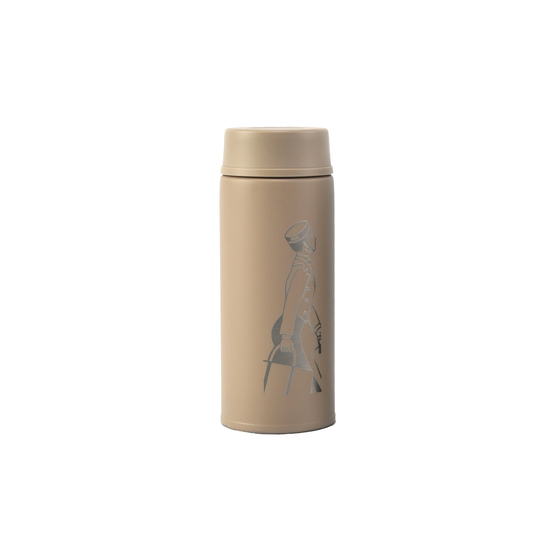 PORTER INTERNATIONAL Stainless Steel Thermal Bottle Sand character graphic front view - SKU 19999-49221