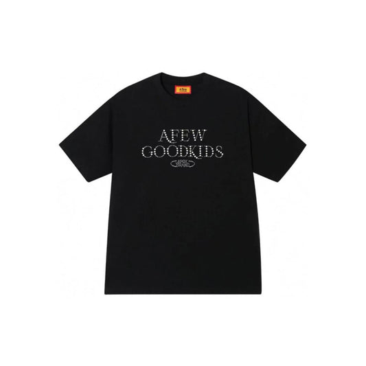 A Few Good Kids Pearl & Rhinestone SS T-Shirt 'Black'