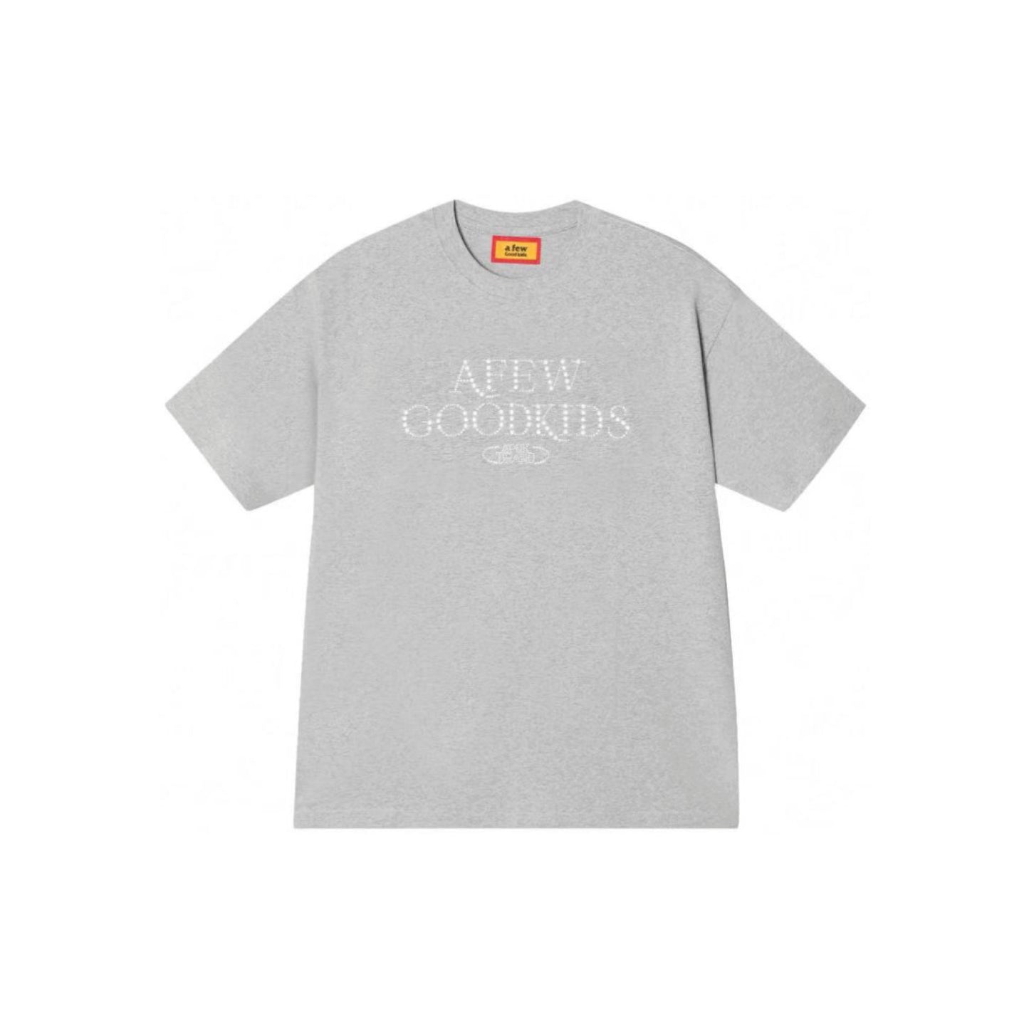 A Few Good Kids Pearl & Rhinestone SS T-Shirt 'Grey'
