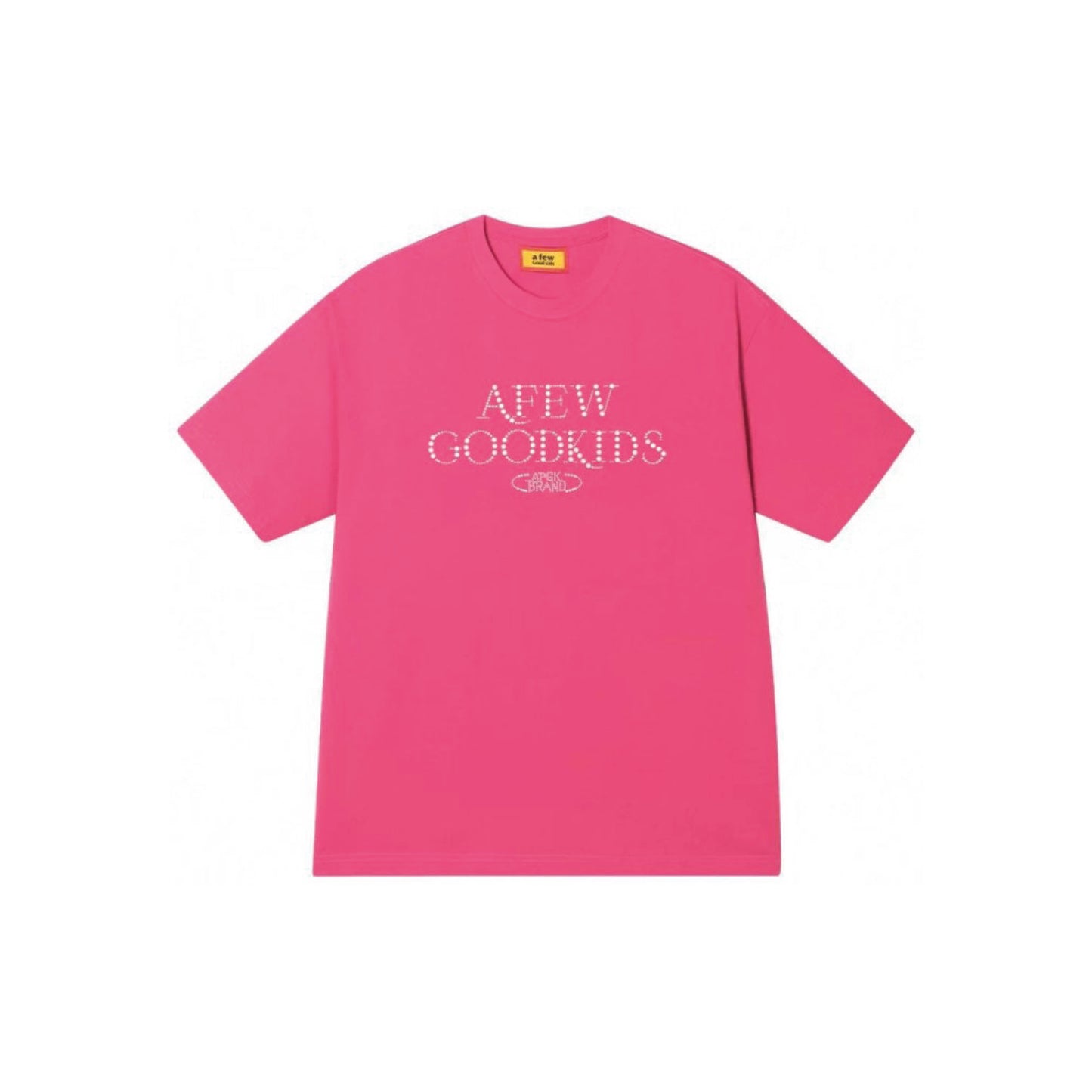 A Few Good Kids Pearl & Rhinestone SS T-Shirt 'Pink'