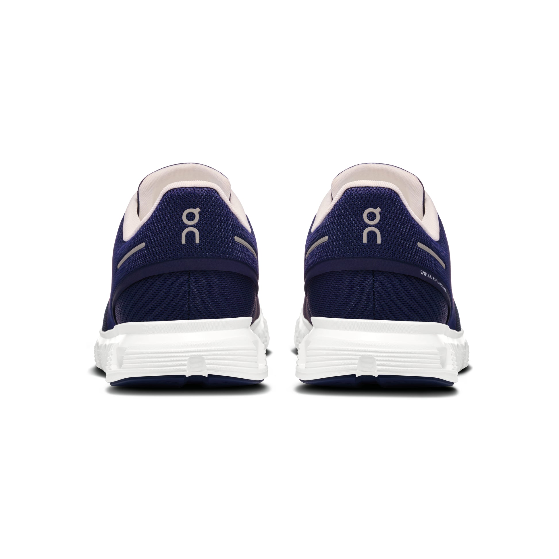 ON Cloud 6 ‘Midnight White’ – lightweight running and lifestyle sneakers with CloudTec® cushioning, breathable mesh upper, midnight navy and white colourway, side profile