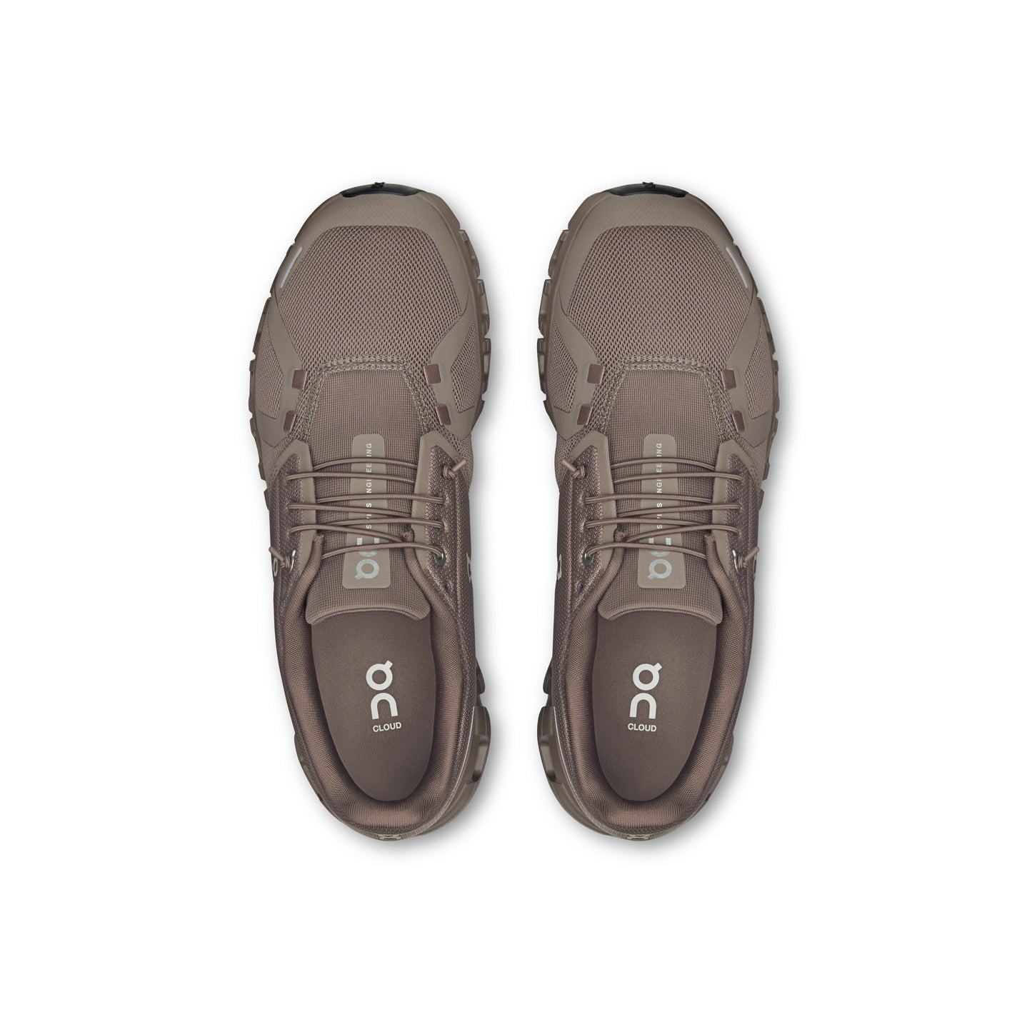 ON Cloud 6 Ash Cinder sneaker with CloudTec cushioning breathable mesh upper and lightweight everyday comfort