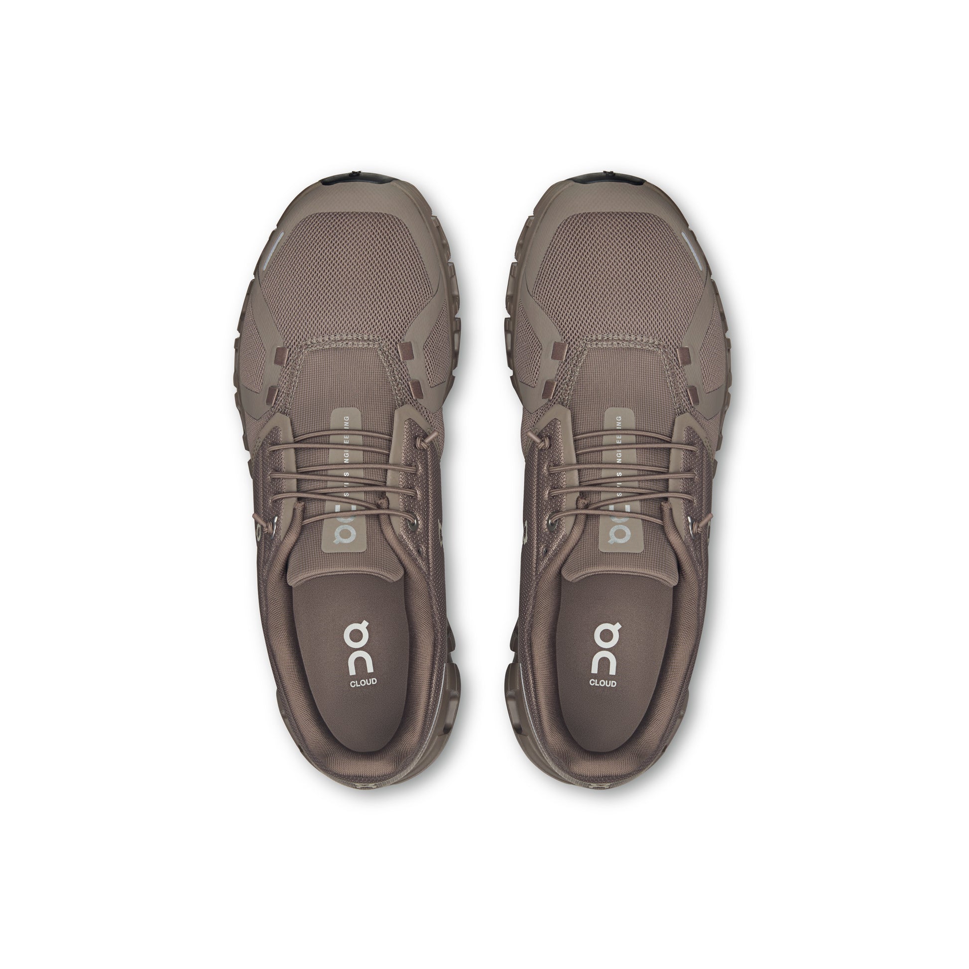 ON Cloud 6 Ash Cinder sneaker with CloudTec cushioning breathable mesh upper and lightweight everyday comfort