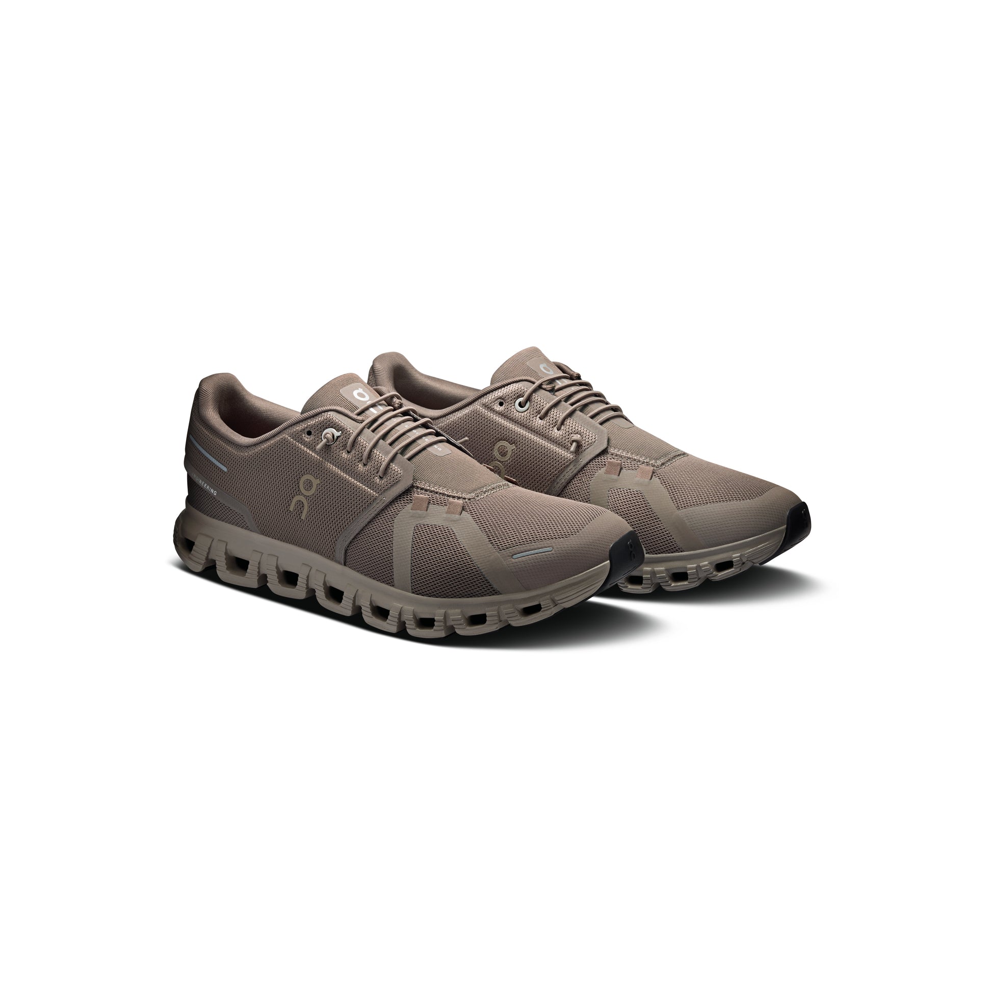 ON Cloud 6 Ash Cinder sneaker with CloudTec cushioning breathable mesh upper and lightweight everyday comfort