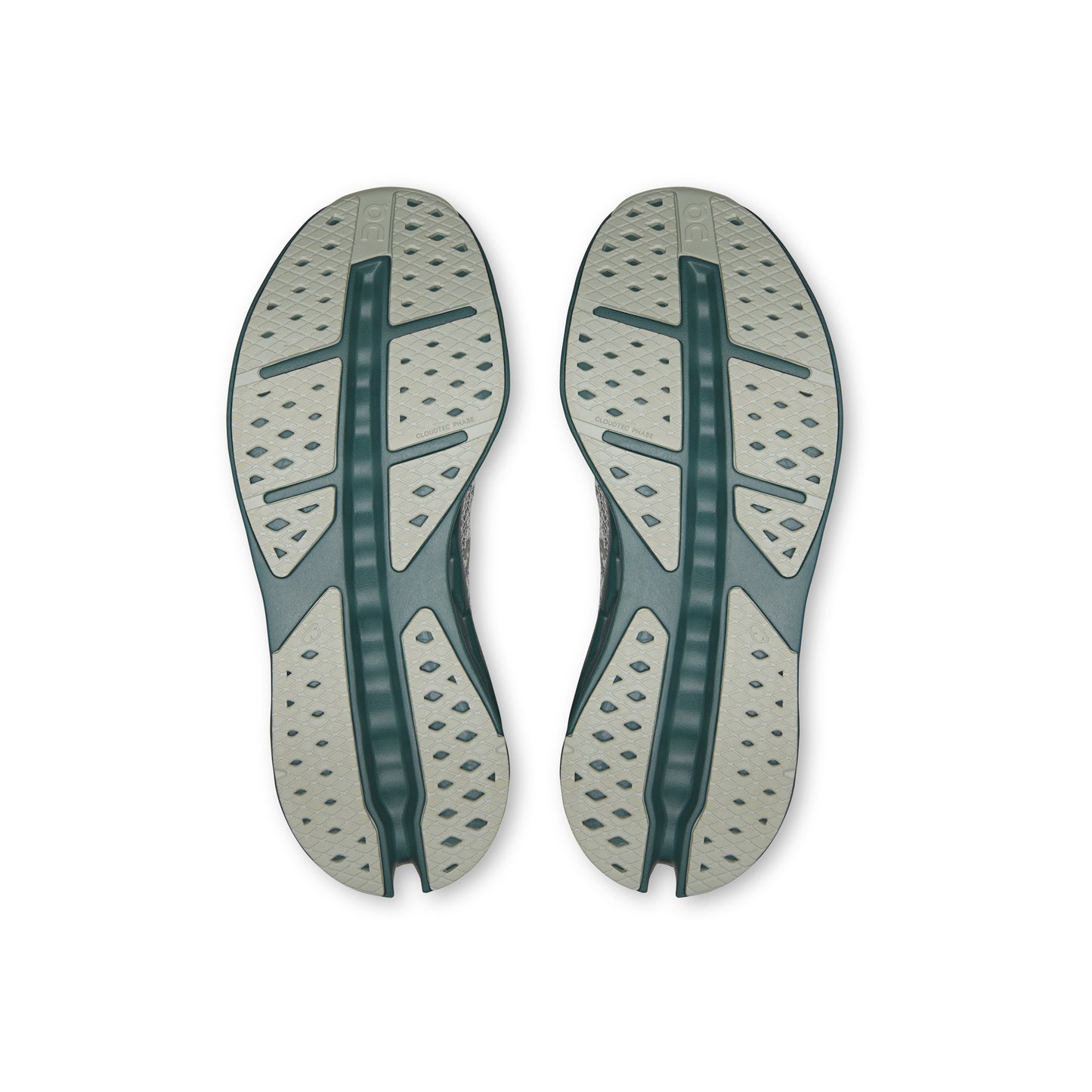 ON Cloudsurfer Max Iceberg Olive running shoe with CloudTec Phase cushioning high-stack midsole and breathable mesh upper