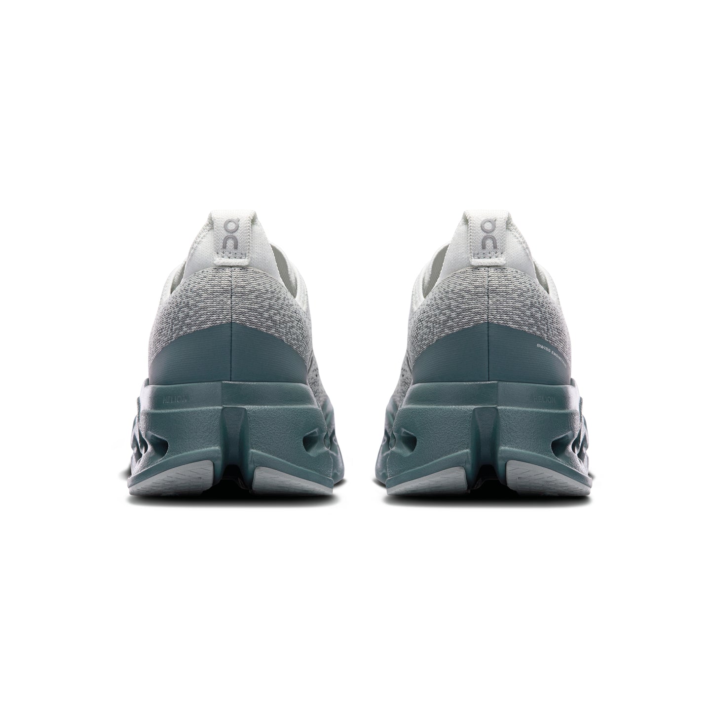 ON Cloudsurfer Max Iceberg Olive running shoe with CloudTec Phase cushioning high-stack midsole and breathable mesh upper