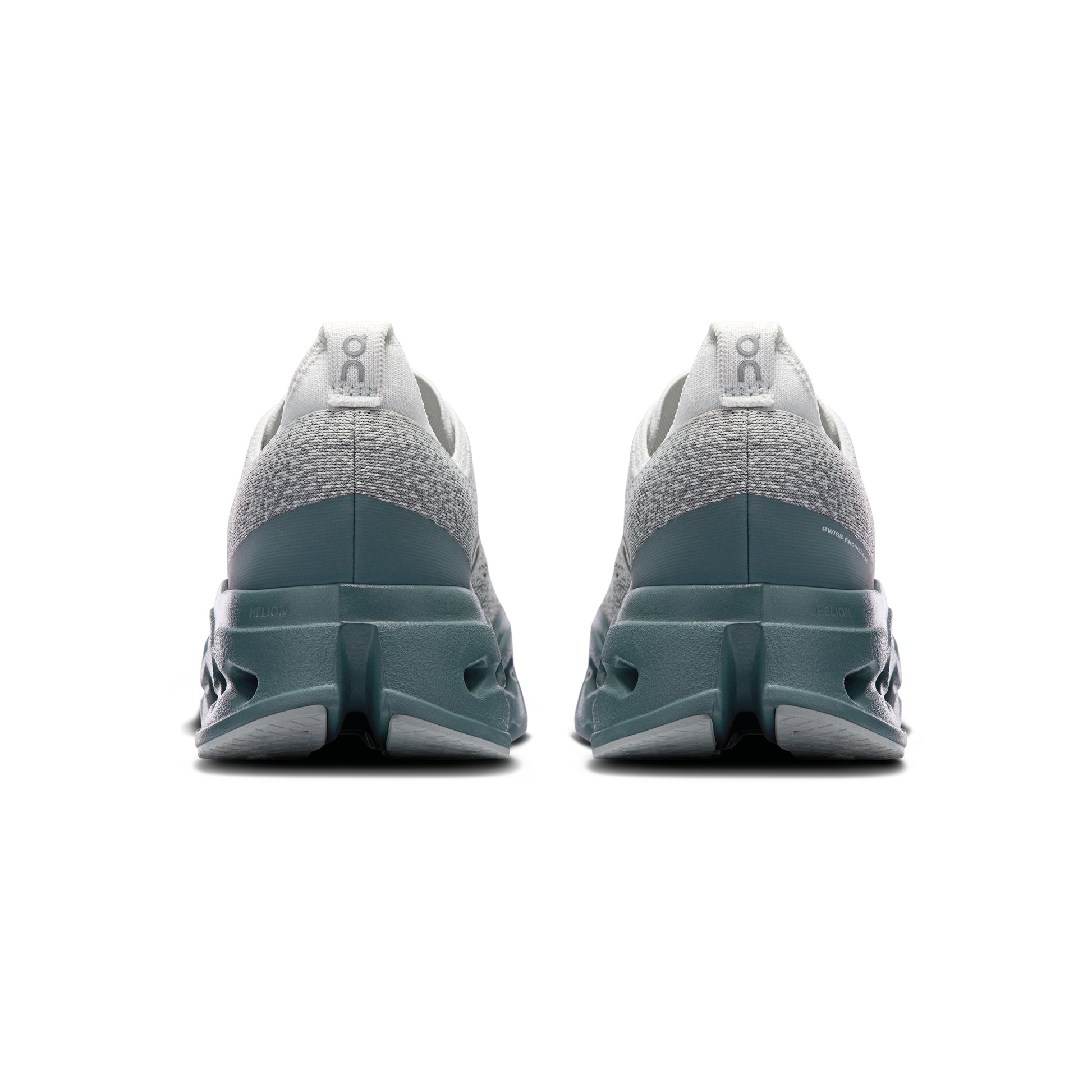ON Cloudsurfer Max Iceberg Olive running shoe with CloudTec Phase cushioning high-stack midsole and breathable mesh upper
