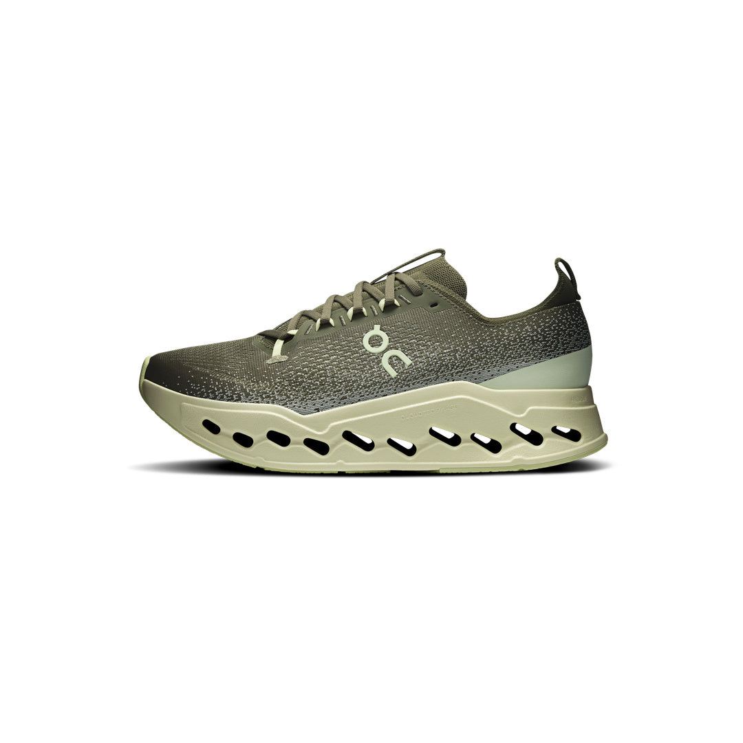 ON Cloudsurfer Max 'Olive Seedling' - additional left shoe side profile