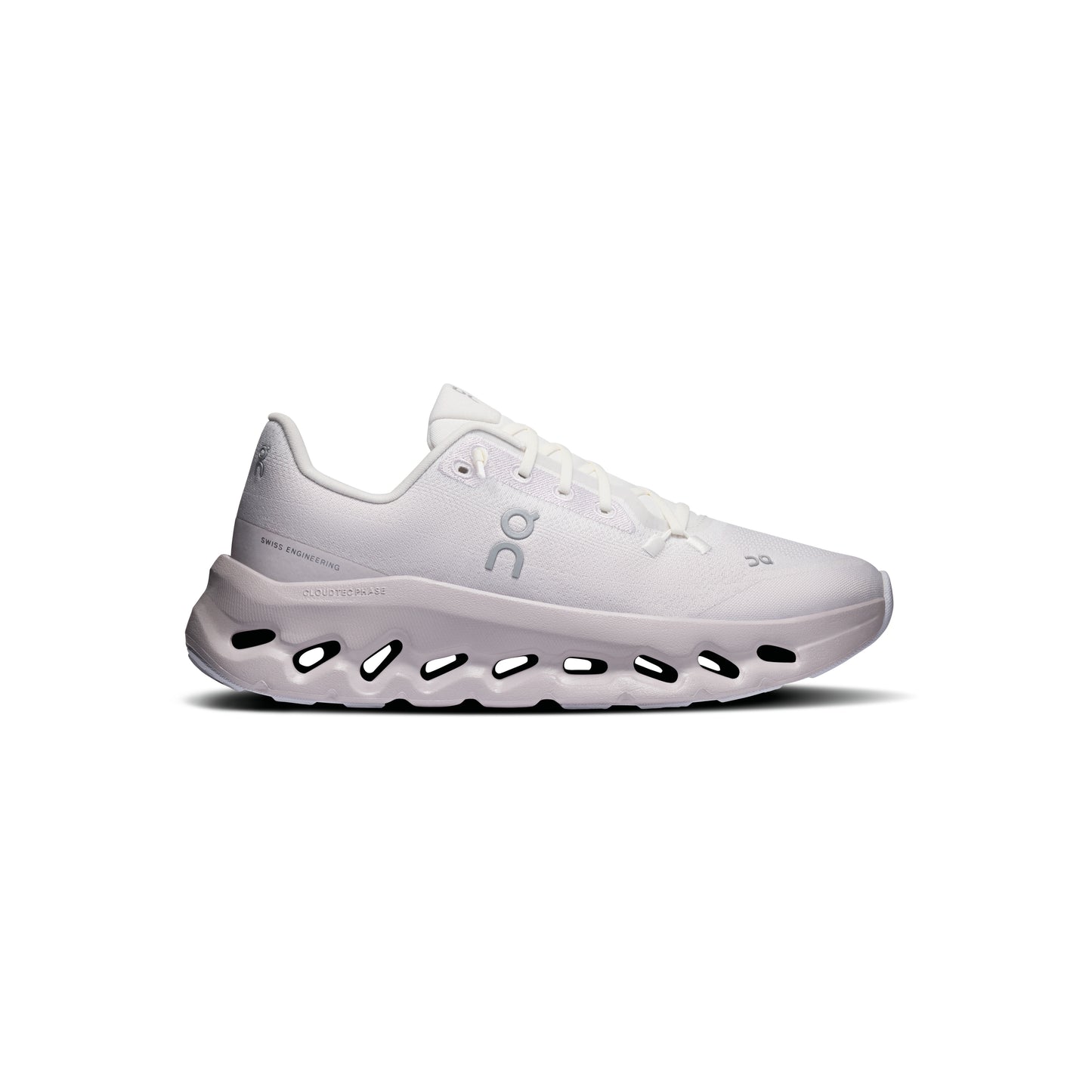 ON Cloudtilt Ether Ivory women's sneaker with CloudTec Phase cushioning and lightweight mesh upper