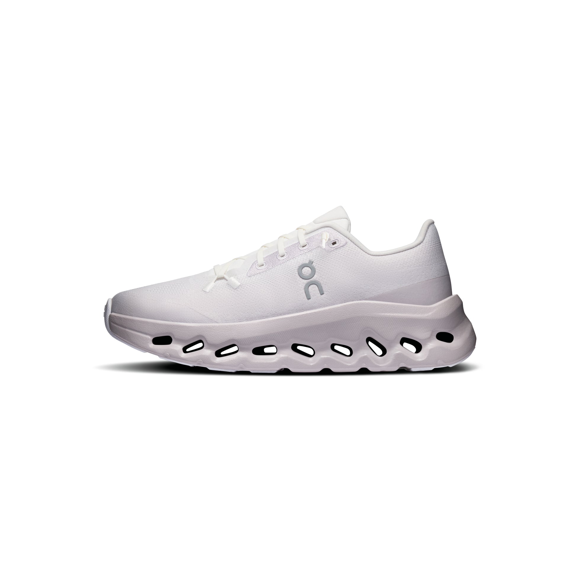 ON Cloudtilt Ether Ivory women's sneaker with CloudTec Phase cushioning and lightweight mesh upper