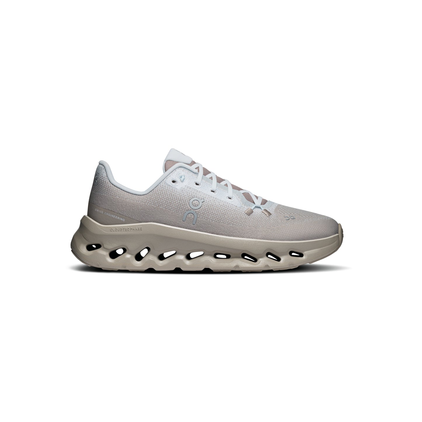ON Cloudtilt Cinder Iceberg women's sneaker with CloudTec Phase cushioning and lightweight engineered mesh upper