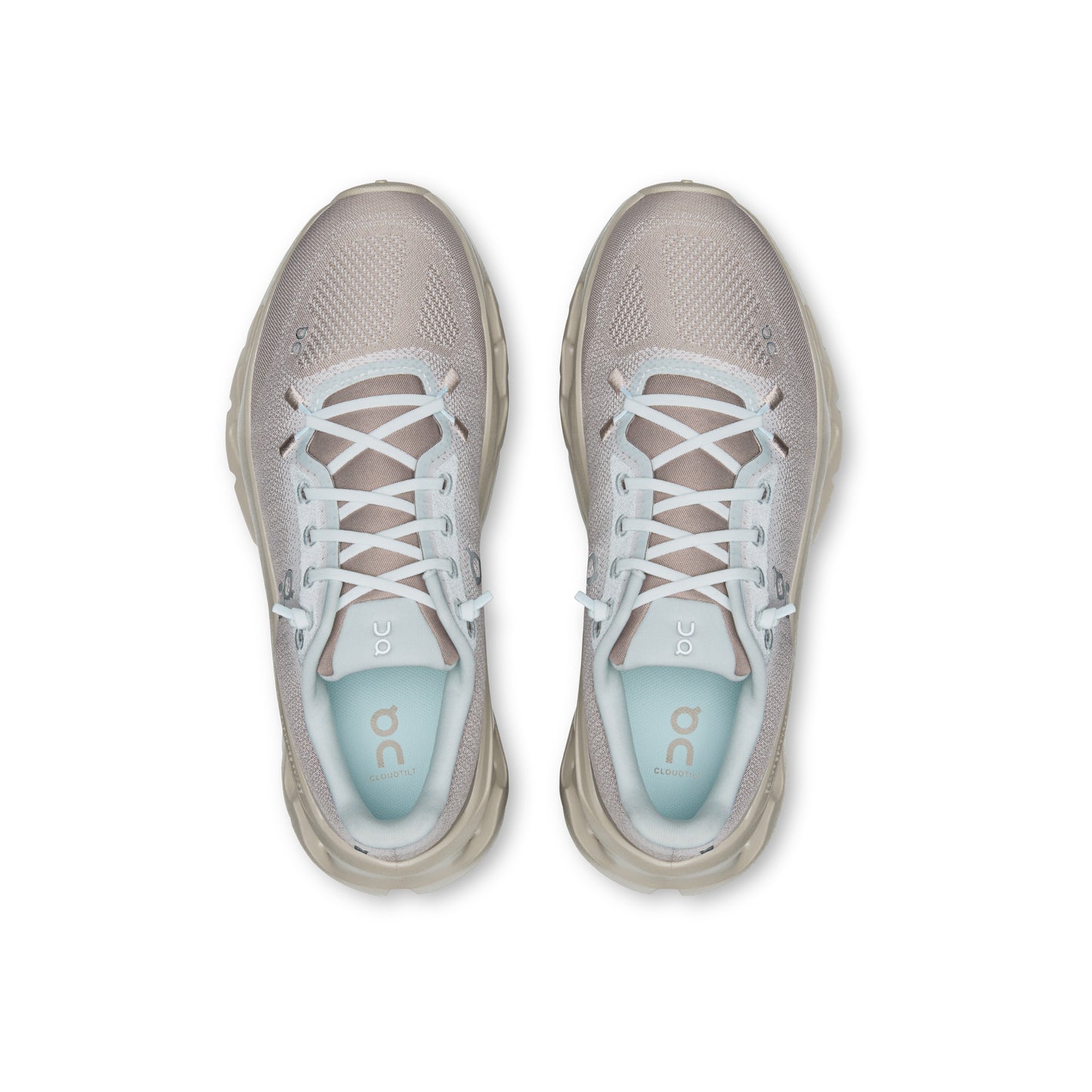 ON Cloudtilt Cinder Iceberg women's sneaker with CloudTec Phase cushioning and lightweight engineered mesh upper