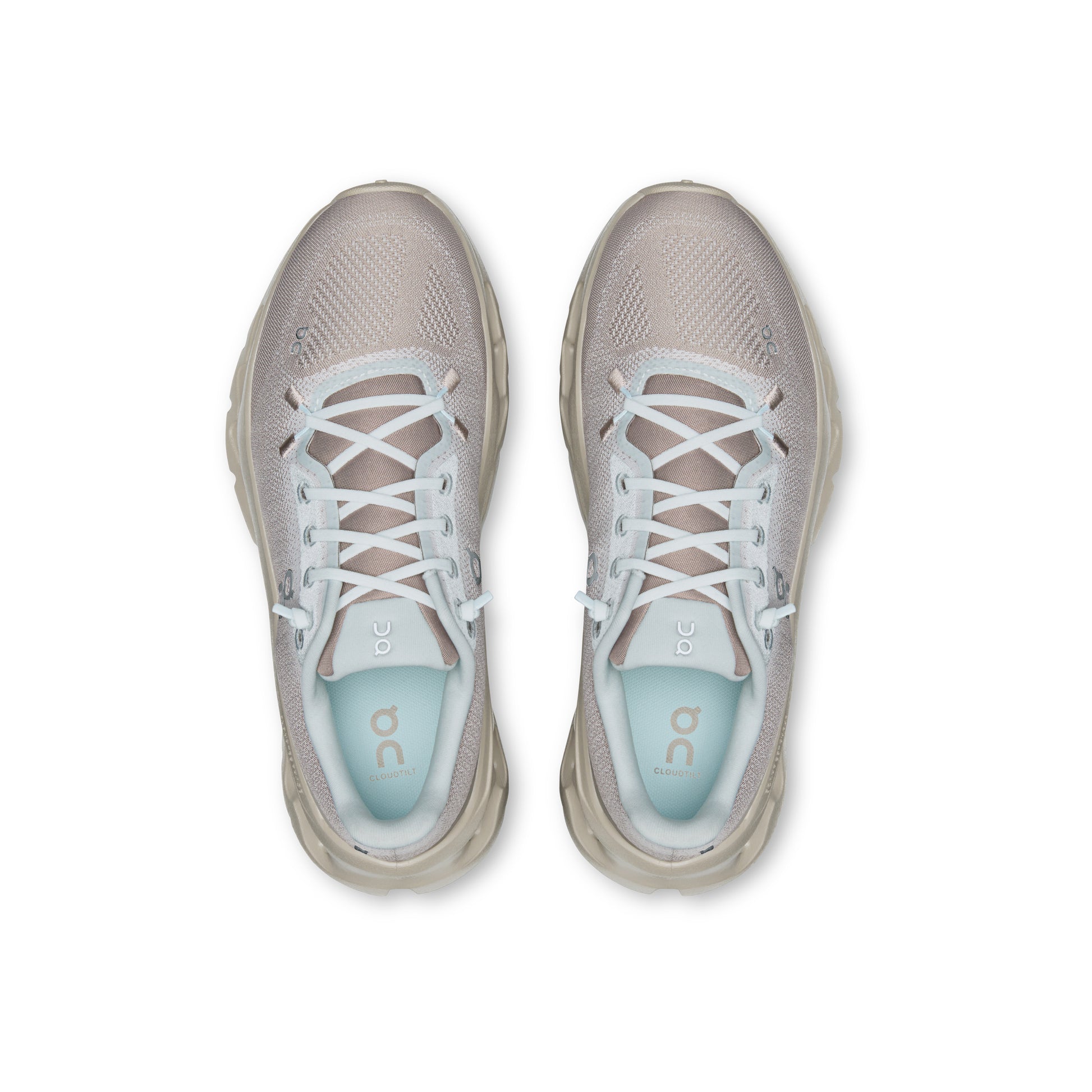 ON Cloudtilt Cinder Iceberg women's sneaker with CloudTec Phase cushioning and lightweight engineered mesh upper