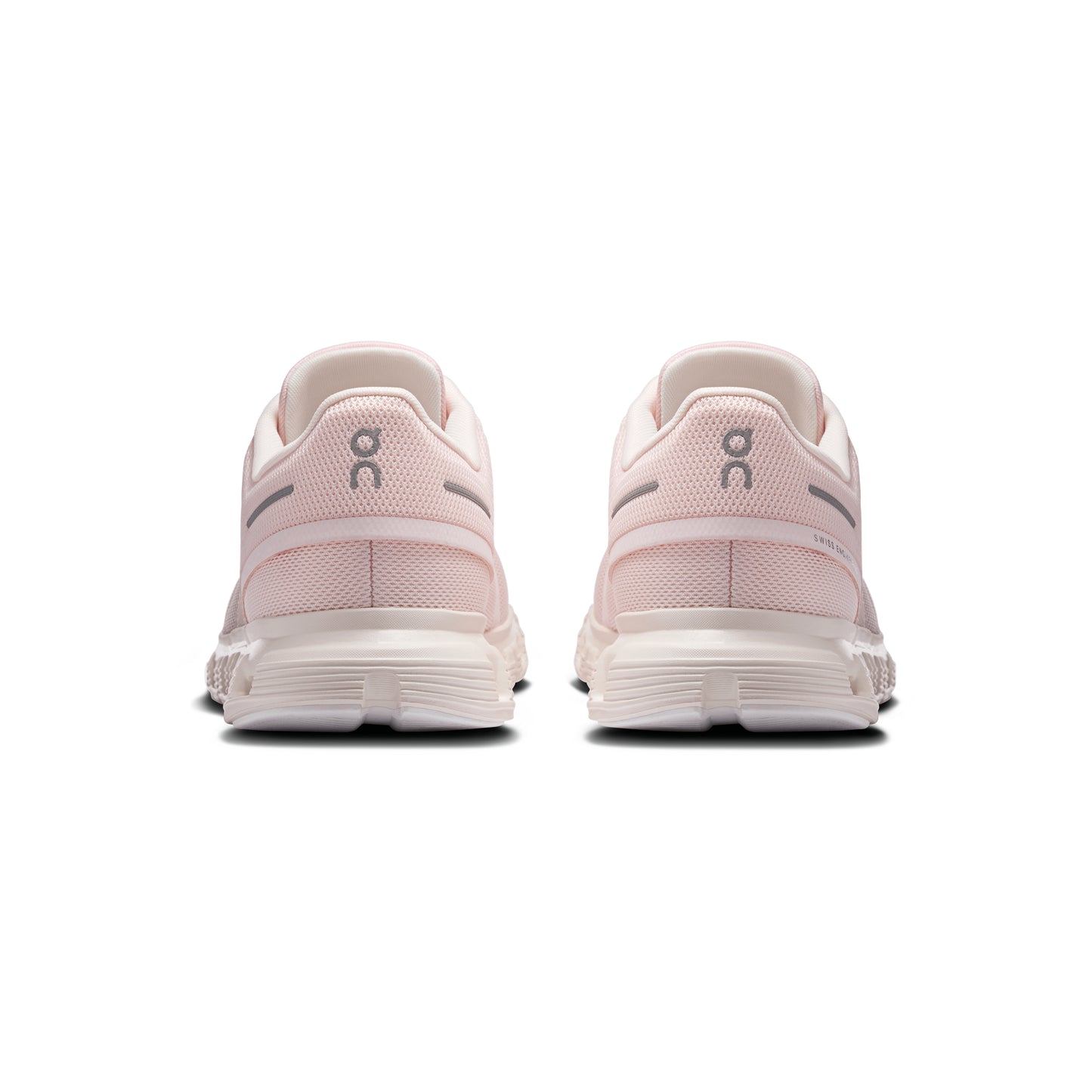 ON Cloud 6 'Salt Gardenia' women's running shoes featuring CloudTec cushioning, a lightweight design, and a breathable upper in a soft pastel pink and white colourway.
