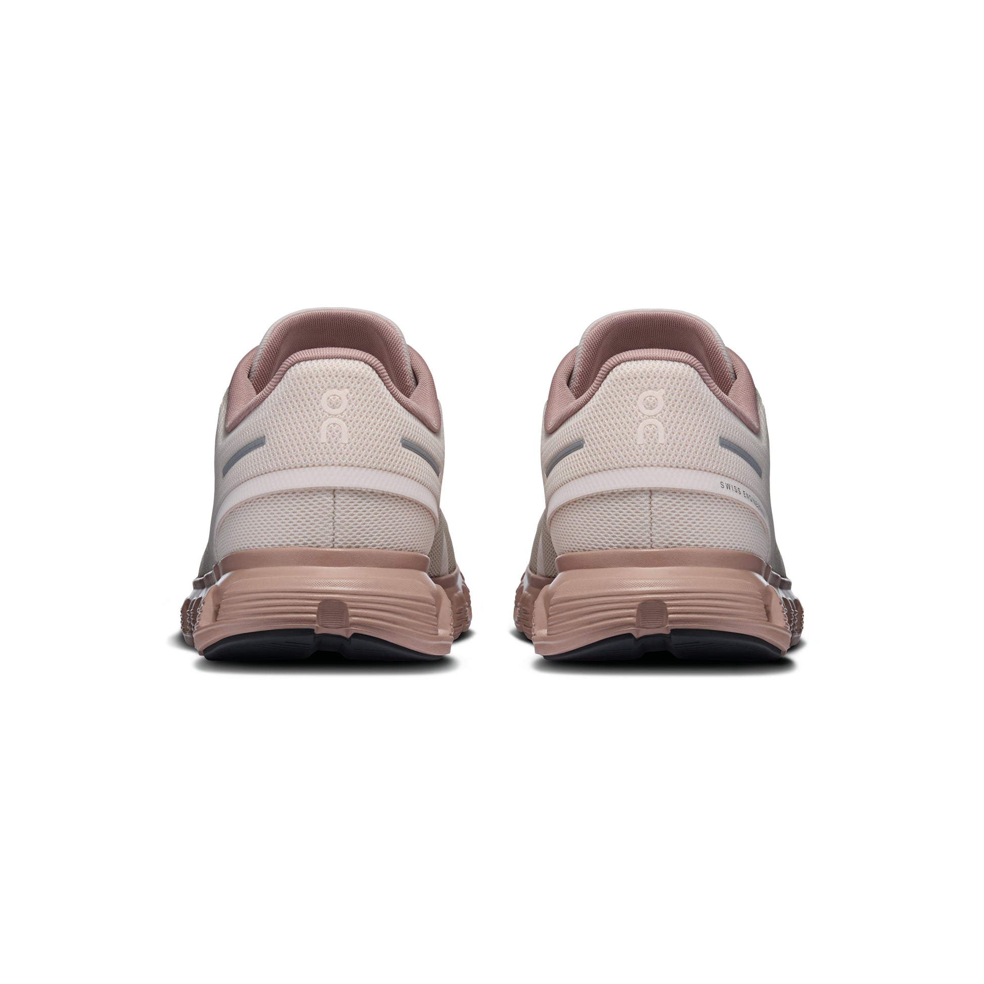 ON Cloud 6 Oyster Biscuit women's sneaker with CloudTec cushioning breathable mesh upper and lightweight everyday comfort