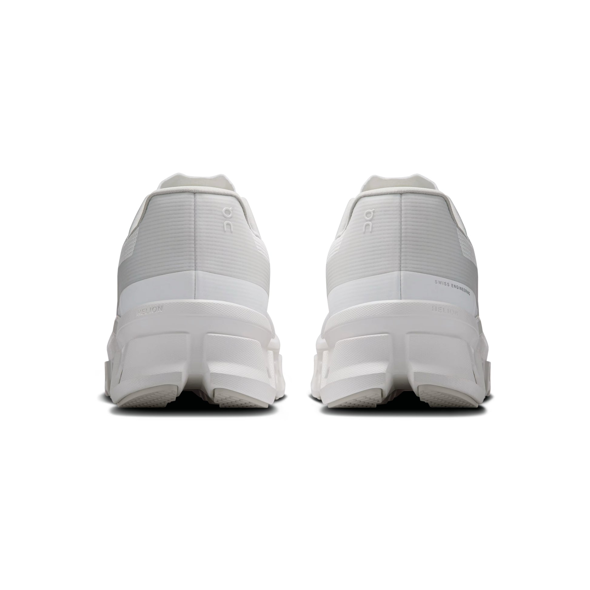 On Cloudmonster Void White White womens running shoes CloudTec cushioning all white lightweight performance sneaker