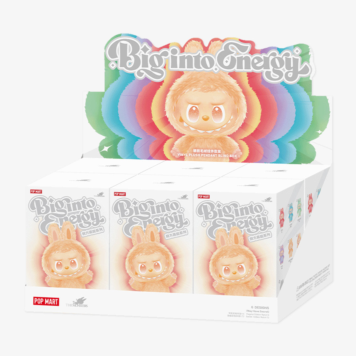 The Monsters - Labubu V3 Big into Energy Series-Vinyl Plush Pendant Blind Box