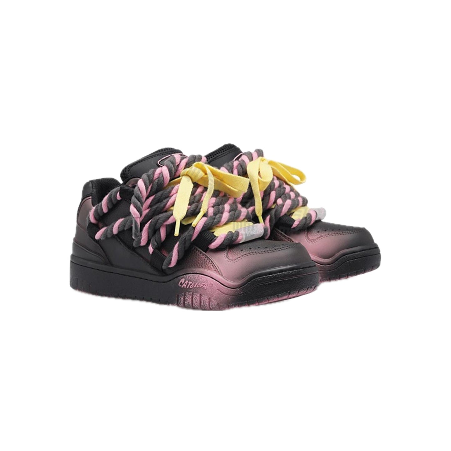 Cat & Sofa Dread Locks Vintage 'BlackPink'