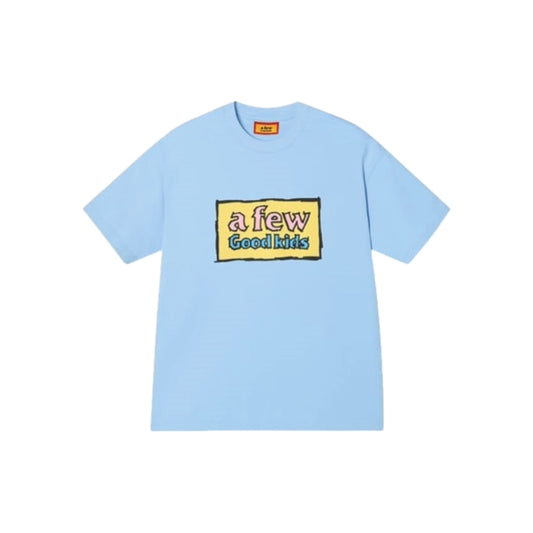 A Few Good Kids Graffiti Print SS T-Shirt 'Light Blue'