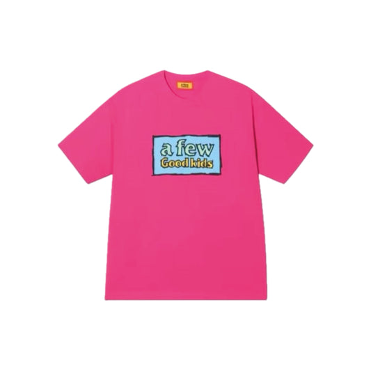A Few Good Kids Graffiti Print SS T-Shirt 'Pink'