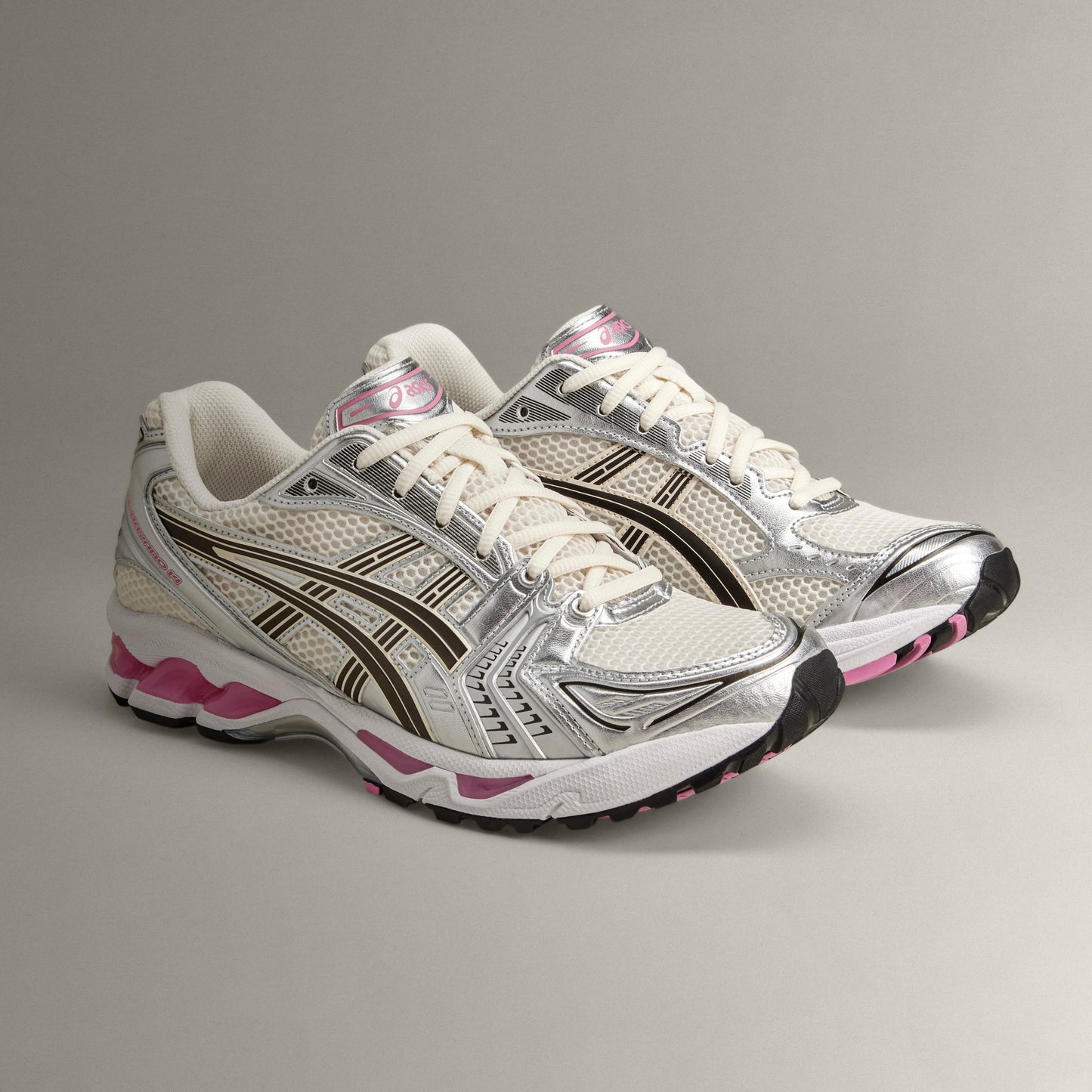ASICS GEL-KAYANO 14 Cream Sweet Pink left side profile sneakers