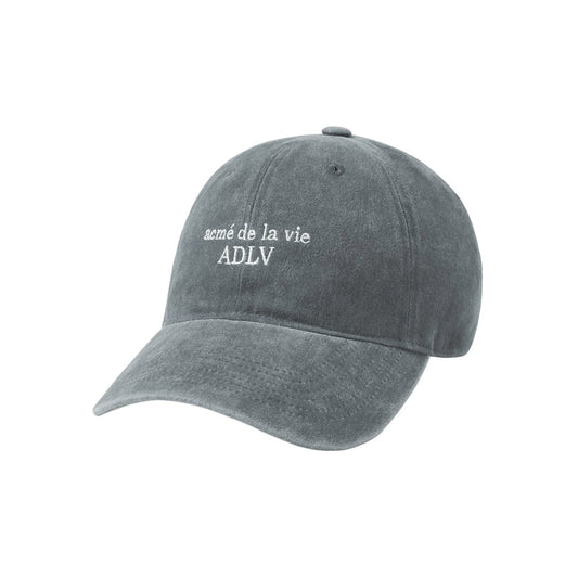 ADLV Basic Logo Season3 Ball Cap Light Gray embroidered logo cap washed adjustable casual streetwear hat