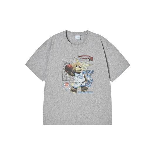 ADLV Basketball AC Bear SS T-Shirt Melange oversized graphic tee basketball bear print casual streetwear top