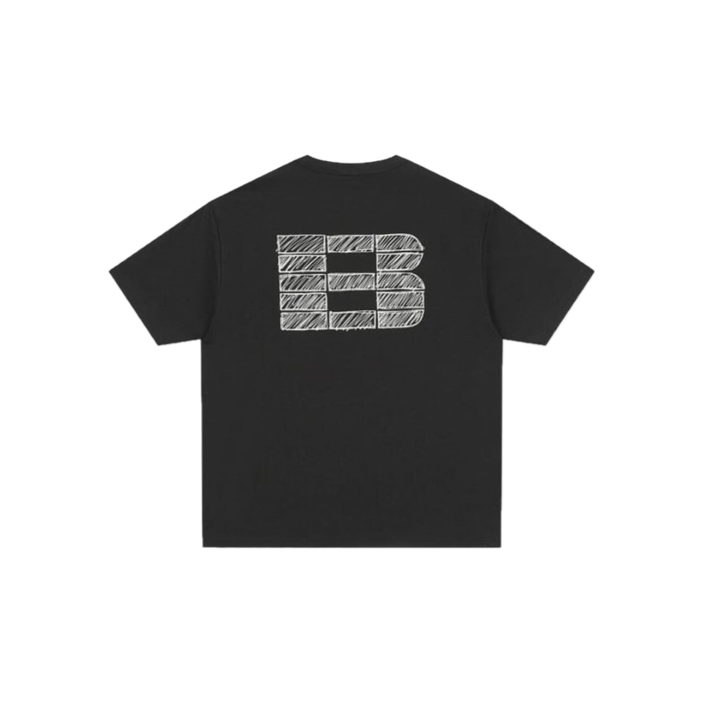 Boneless Graffiti Grid B Print Pattern SS T-Shirt 'Black'