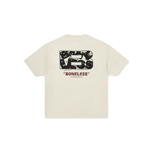 Boneless Fun Lettering SS T-Shirt 'Beige'