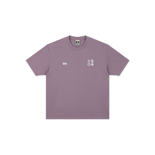 Boneless Outdoor Sports and Leisure T-Shirt Purple oversized graphic tee outdoor lifestyle casual streetwear top back print