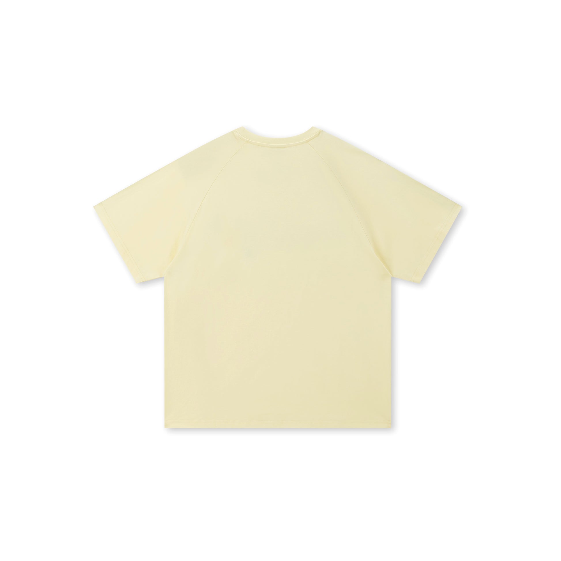 Boneless Punk Spirit T-Shirt Lemon Yellow oversized graphic tee contrast stripe casual streetwear top retro sports style