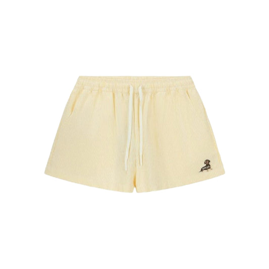 Boneless Striped Casual Shorts 'Yellow White' (WMNS)