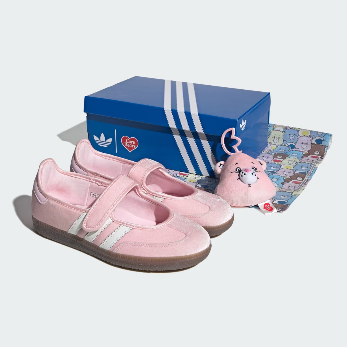 Care Bears X adidas Originals Samba Jane 'Clear Pink / Footwear White / Gum' - real context view